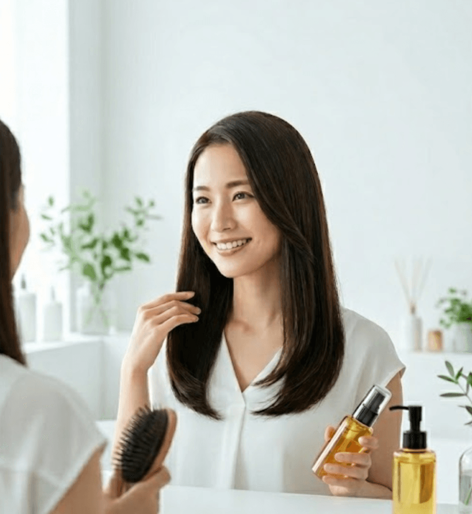 染めるたびに健やかで扱いやすい髪へ整えるケアのイメージ